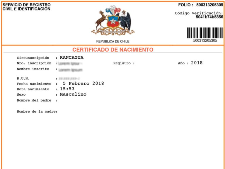 Cómo solicitar el certificado de nacimiento